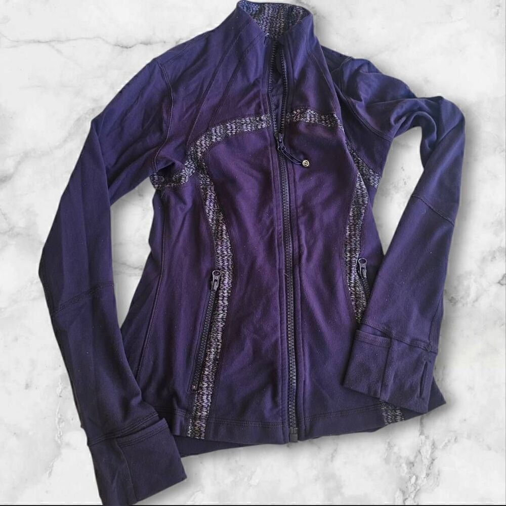Lululemon Size 6 Zip Purple Define